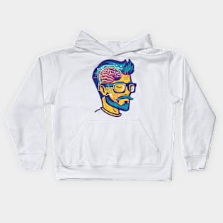 Powered by neural networks Kids Hoodie